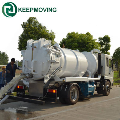 kwaliteit  Dongfeng new to 10CBM vacuum sewage suction truck septic tank vacuum sewage suction truck 4CBM fabriek