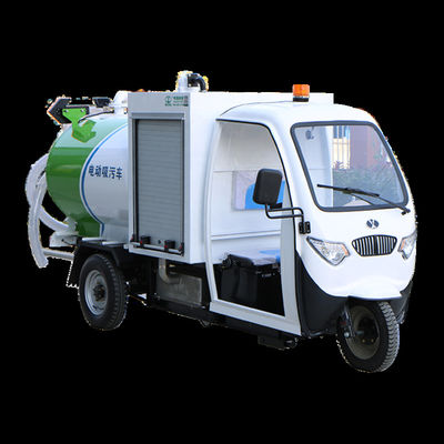 kwaliteit  Factory Small Automatic 1200L 3 Wheel Vacuum Sewage Suction Tanker Truck For Sale fabriek